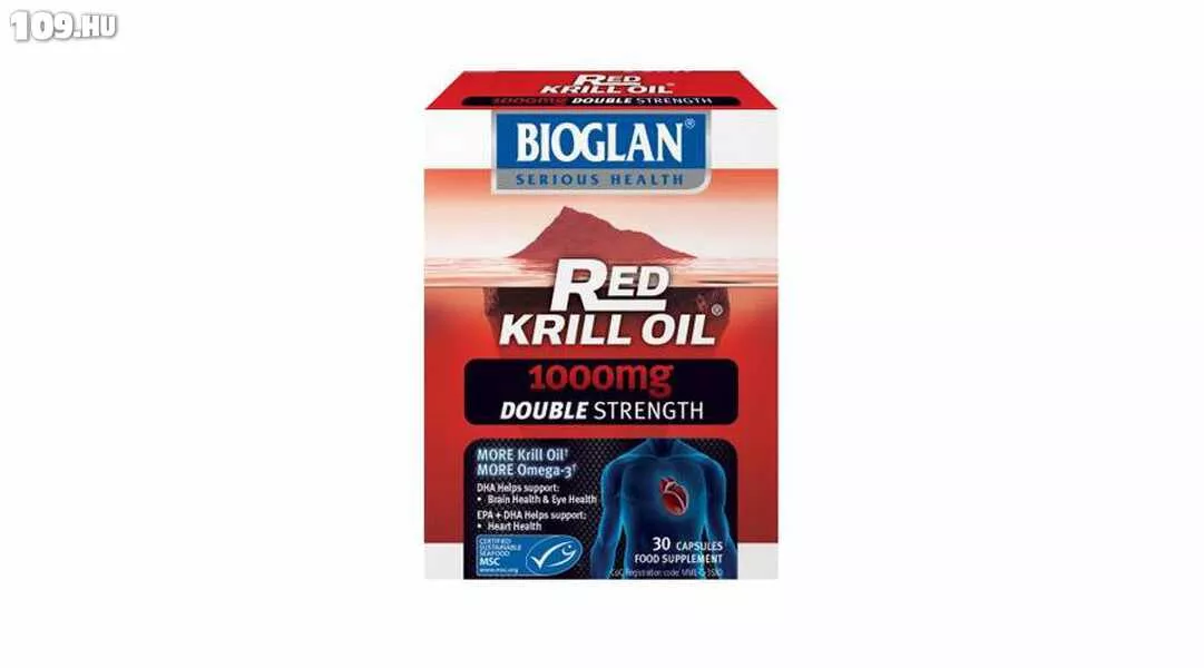 Krill olaj nagy dózis Bioglan 1000 mg